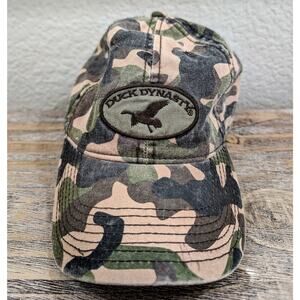 Duck Dynasty Camo Hat Adjustable Leather Strap Robertson Duck Commander Cap